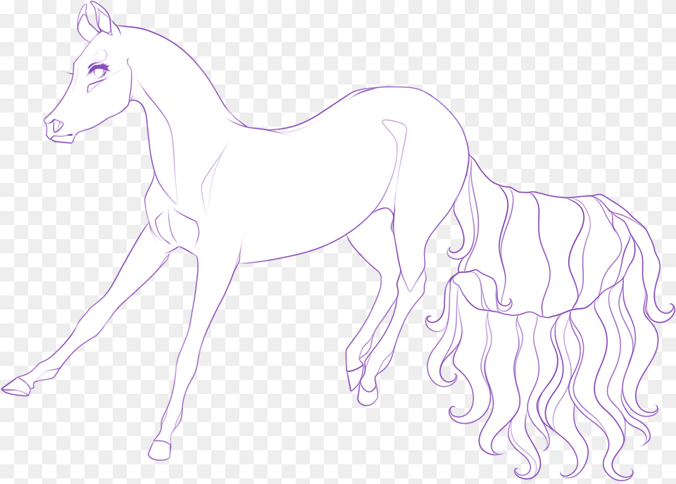 Unicorn Tail Long Spell By Crystaluniicorn Unicorn Stallion, Animal, Horse, Mammal, Colt Horse Free Transparent Png