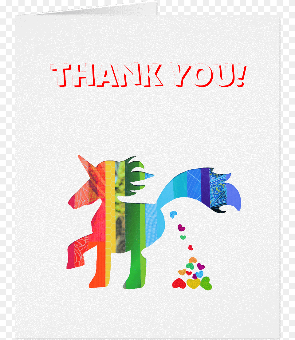 Unicorn Thank You Card Thank You Poop, Envelope, Greeting Card, Mail, Advertisement Free Png