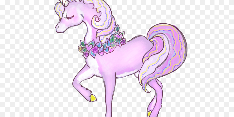 Unicorn Transparent, Purple, Art Png