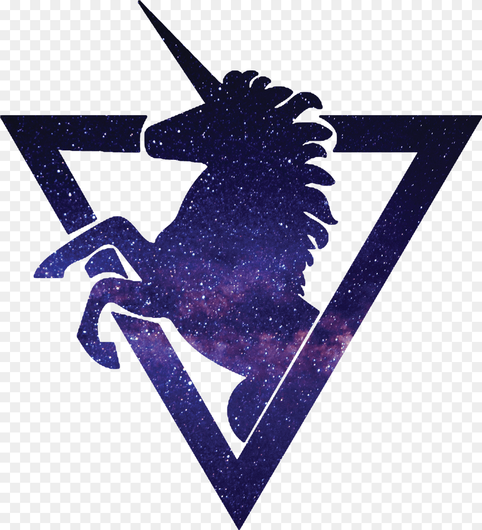 Unicorn Triangle Galaxy Unicorn Triangle, Cross, Symbol, Emblem Png