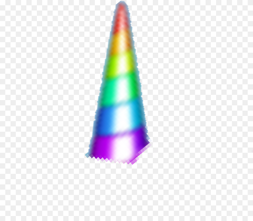 Unicorn Unicornhorn Horn Filter Snapchat Rainbow Cute Triangle, Lighting, Clothing, Cone, Hat Png