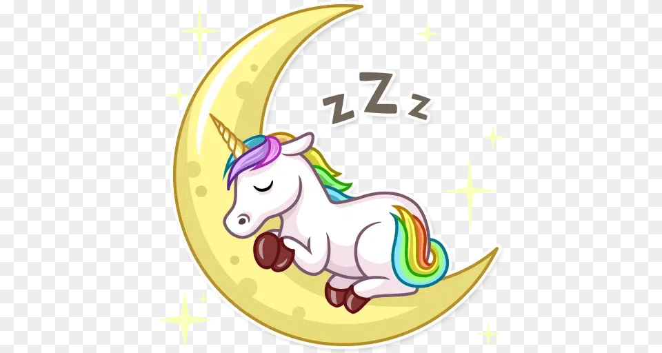 Unicorn Whatsapp Stickers Unicorn, Astronomy, Moon, Nature, Night Png Image