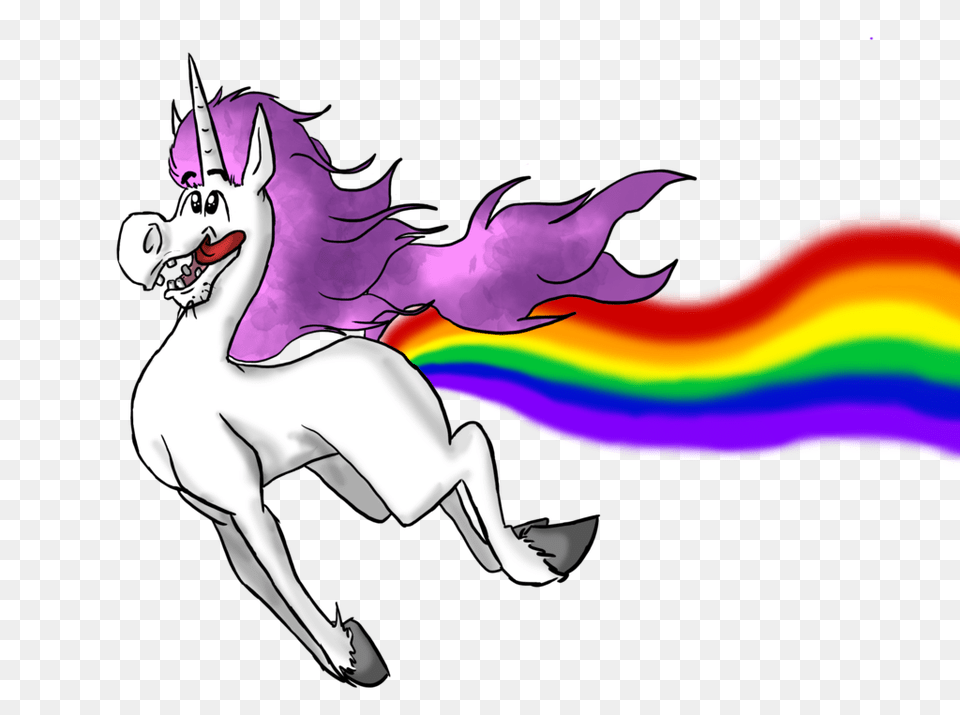 Unicorn With Rainbow Best Of Mane Supershape, Adult, Female, Person, Woman Free Transparent Png