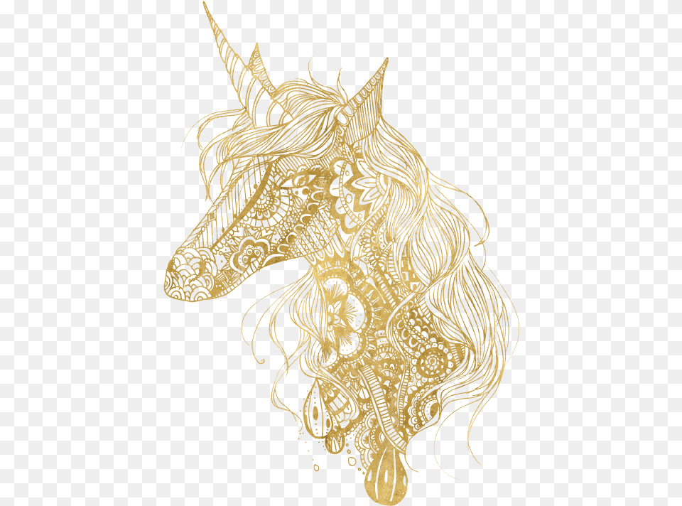 Unicorn Zentangle, Accessories, Art Free Png Download