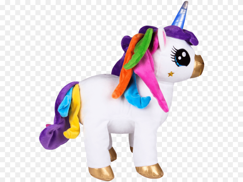 Unicornio Magico Con Luz, Plush, Toy Free Png