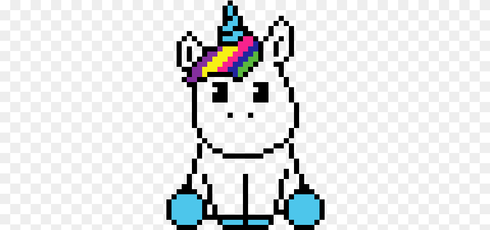 Unicornio Pixel Art Unicorn Kawaii Free Transparent Png