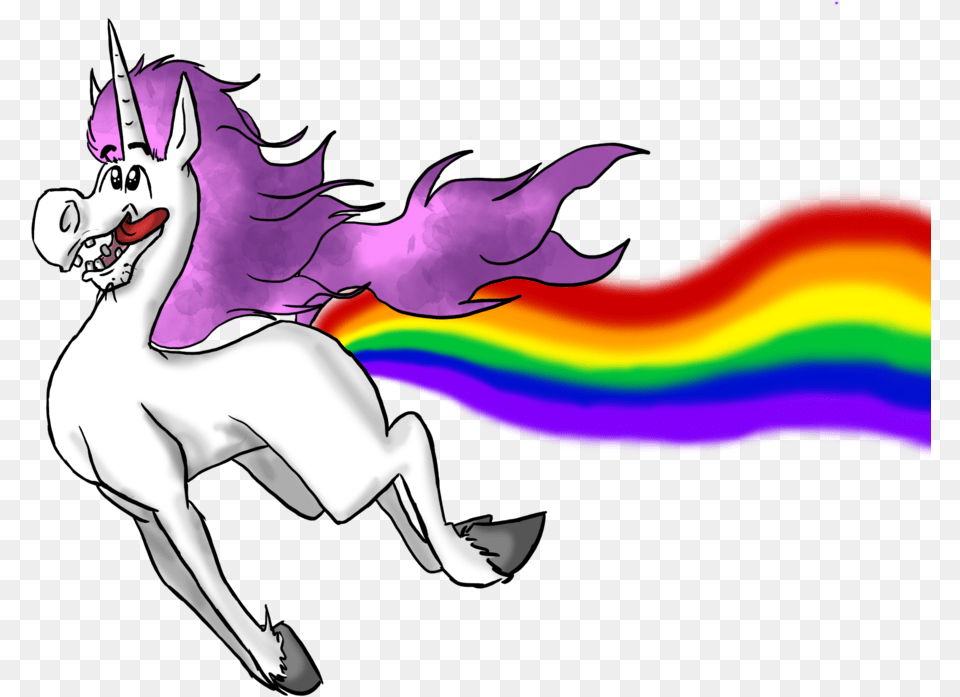 Unicorns And Rainbows Magical Rainbow Farting Unicorn, Adult, Art, Female, Graphics Png