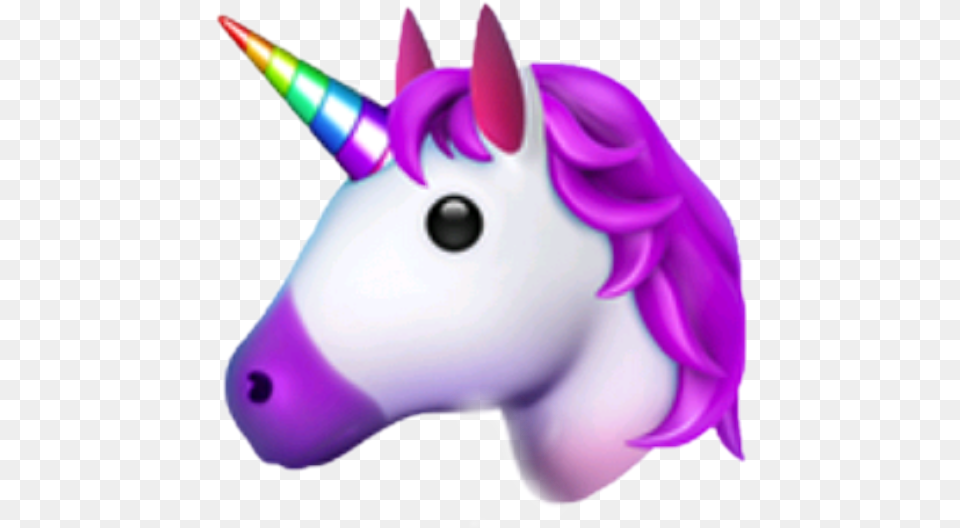 Unicorns Emoji Rainbow Purple Pink White Horn Hair Emoji Iphone Unicorn Emoji, Clothing, Hat, Animal, Mammal Free Transparent Png