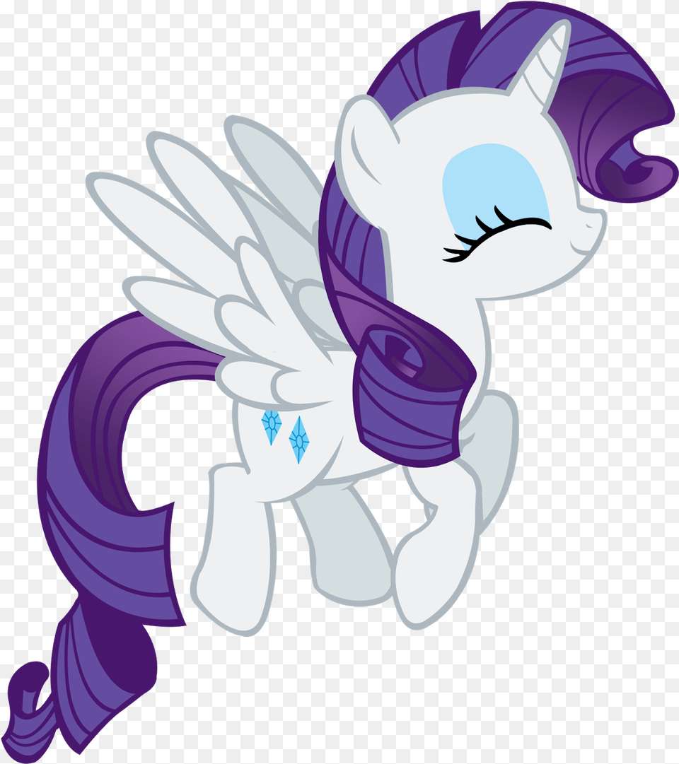 Unicrnios Imagens My Little Pony Rarity Wings, Purple, Publication, Book, Comics Free Png Download