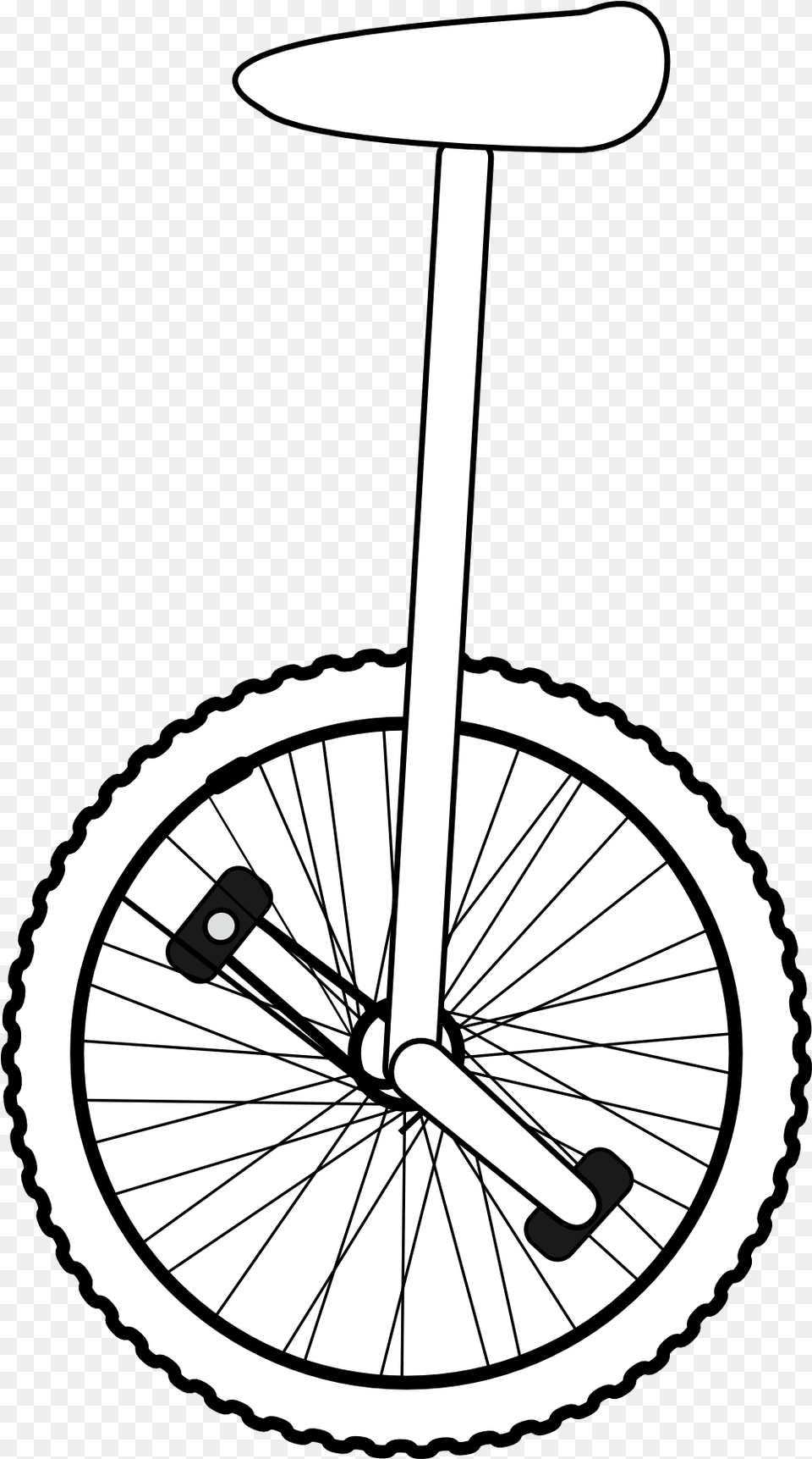 Unicycle 231 Unicycle Clipart Black And White, Machine, Wheel, Bicycle, Transportation Png