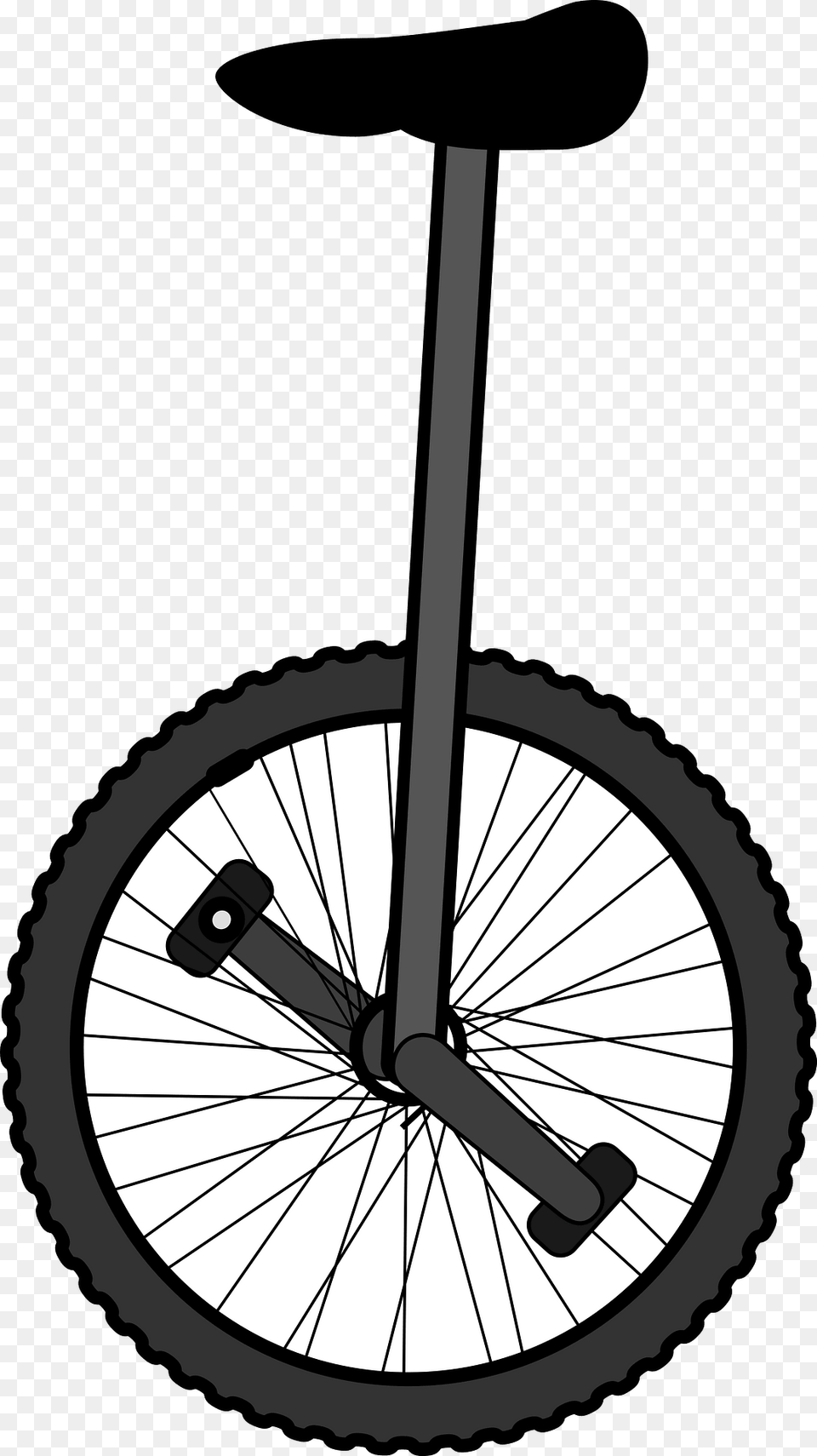 Unicycle Clipart, Machine, Wheel, Bicycle, Transportation Png Image