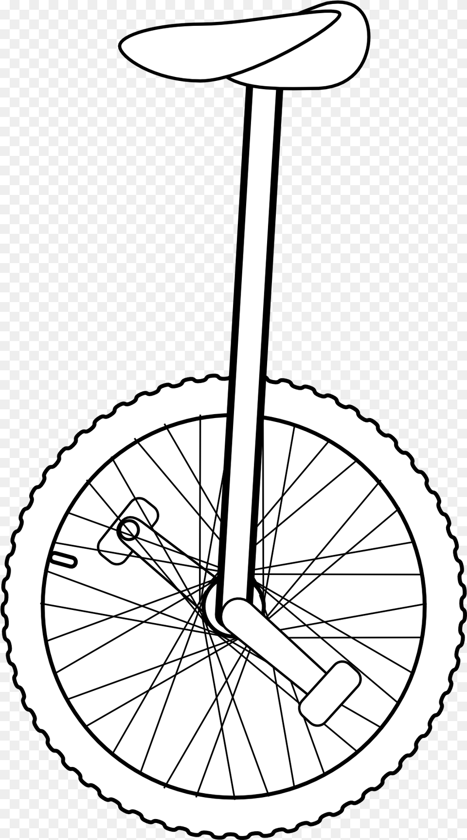 Unicycle Coloring Unicycle, Machine, Spoke, Wheel, Bicycle Png Image