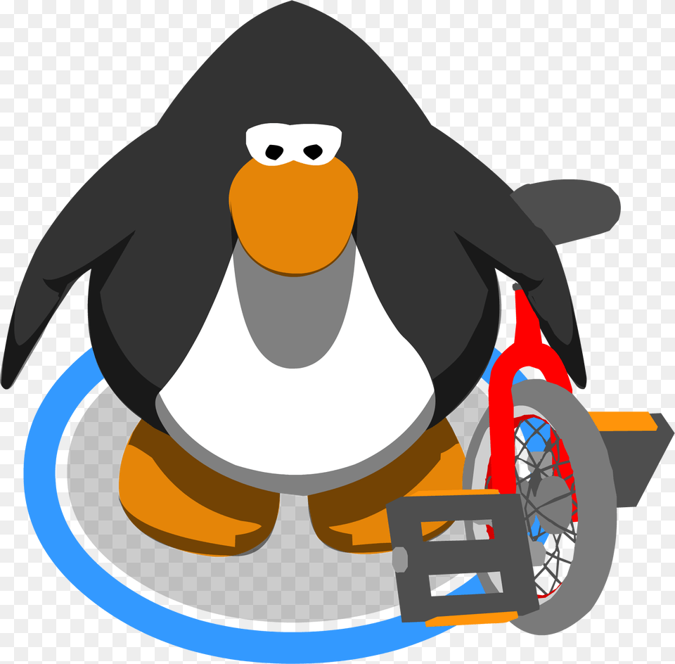 Unicycle In Game Club Penguin Sprite, Chair, Furniture, Wheelchair, Person Free Transparent Png