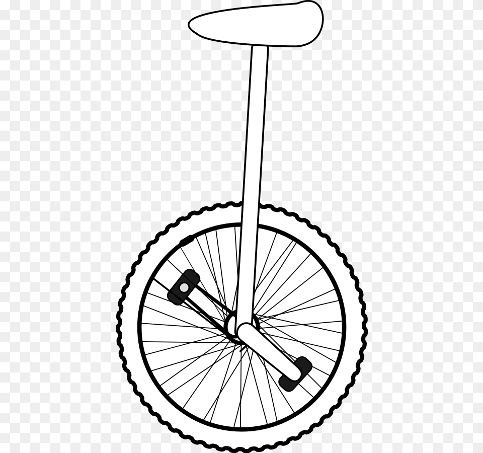 Unicycle Line Art Clip Arts For Web, Machine, Wheel, Bicycle, Transportation Png Image