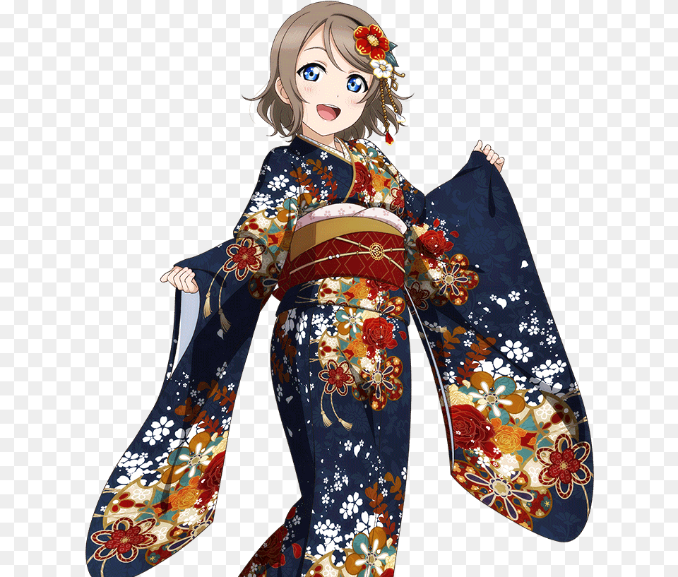 Unidolized Transparent Love Live Kimono, Adult, Robe, Person, Gown Free Png