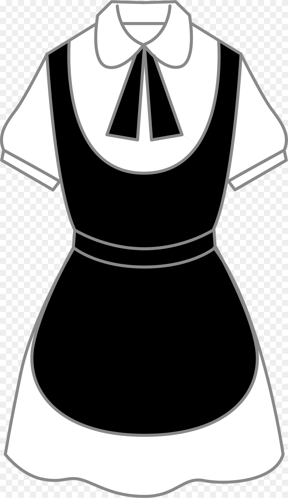 Uniform Black And White Clipart, Adult, Female, Person, Woman Free Transparent Png