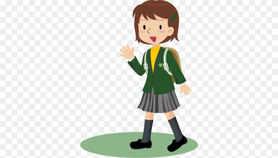 Uniform Clipart Smart, Baby, Person, Clothing, Skirt Free Png Download