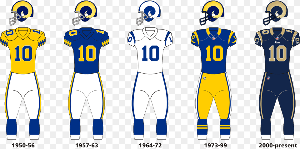 Uniforme De Los Rams, Shirt, Clothing, Person, Helmet Free Png