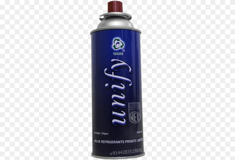 Unify Butane Gas Cartridge Bottle 225 Gms Unify Gas, Tin, Can, Shaker, Spray Can Free Png Download