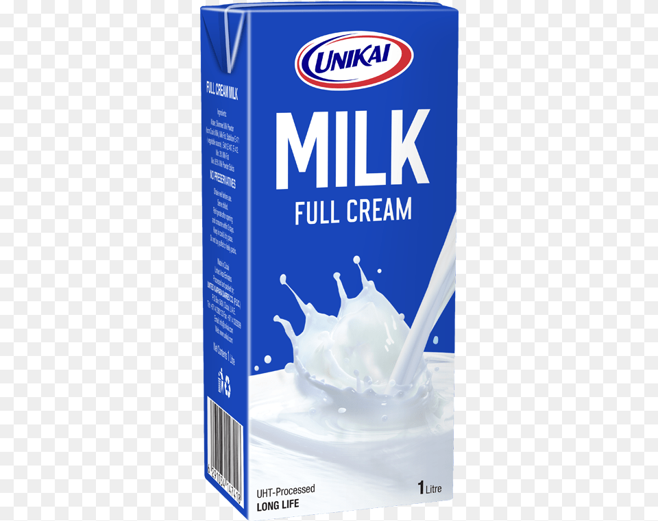 Unikai Full Cream Milk, Beverage, Dairy, Food Free Transparent Png
