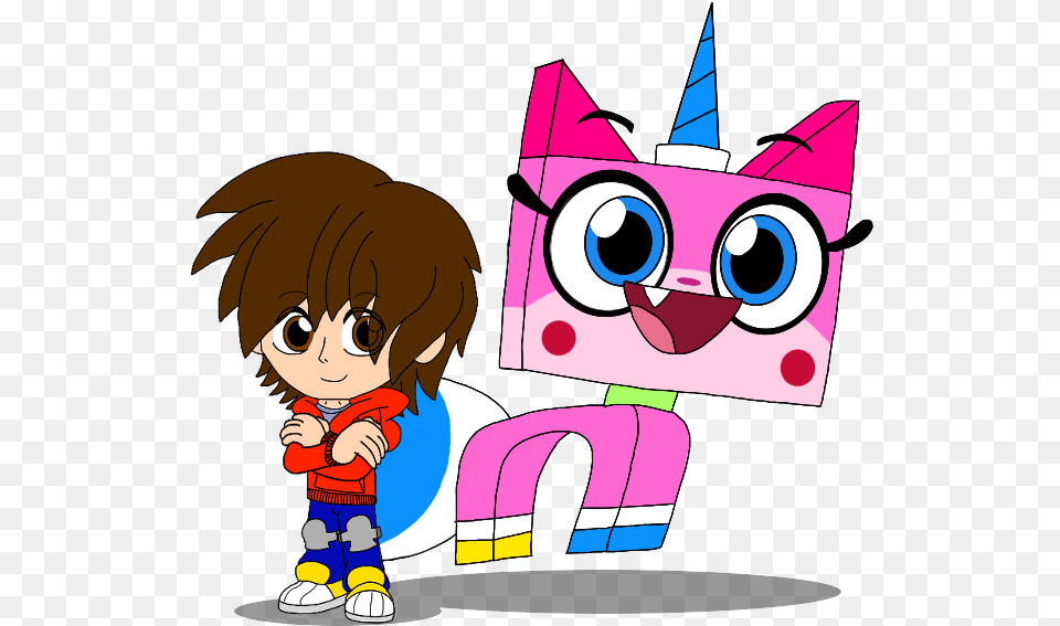 Unikitty And Lachlan Download Rainbow Dash And Unikitty, Baby, Person, Book, Comics Free Png