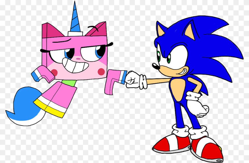Unikitty And Sonic The Hedgehog, Baby, Person, Face, Head Free Png