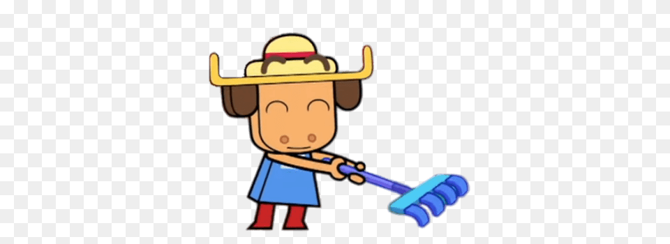 Unikitty Character Craig The Moose Holding Rake, Cleaning, Person, Clothing, Hat Free Png