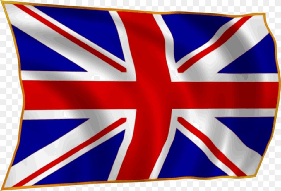Union Flag Fluttering In Breeze Clipart, United Kingdom Flag Free Transparent Png