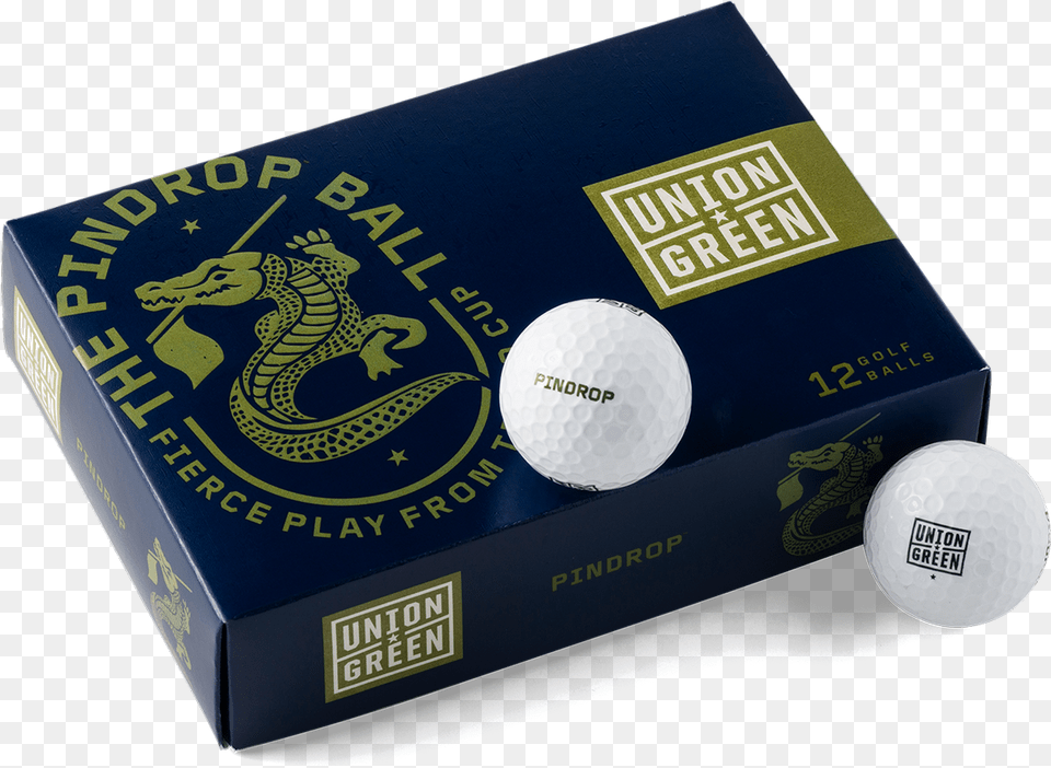 Union Green Pindrop For Golf, Ball, Box, Golf Ball, Sport Free Png