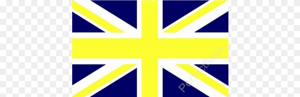 Union Jack Yellow Blue Flag Yellow And Blue Union Jack Png