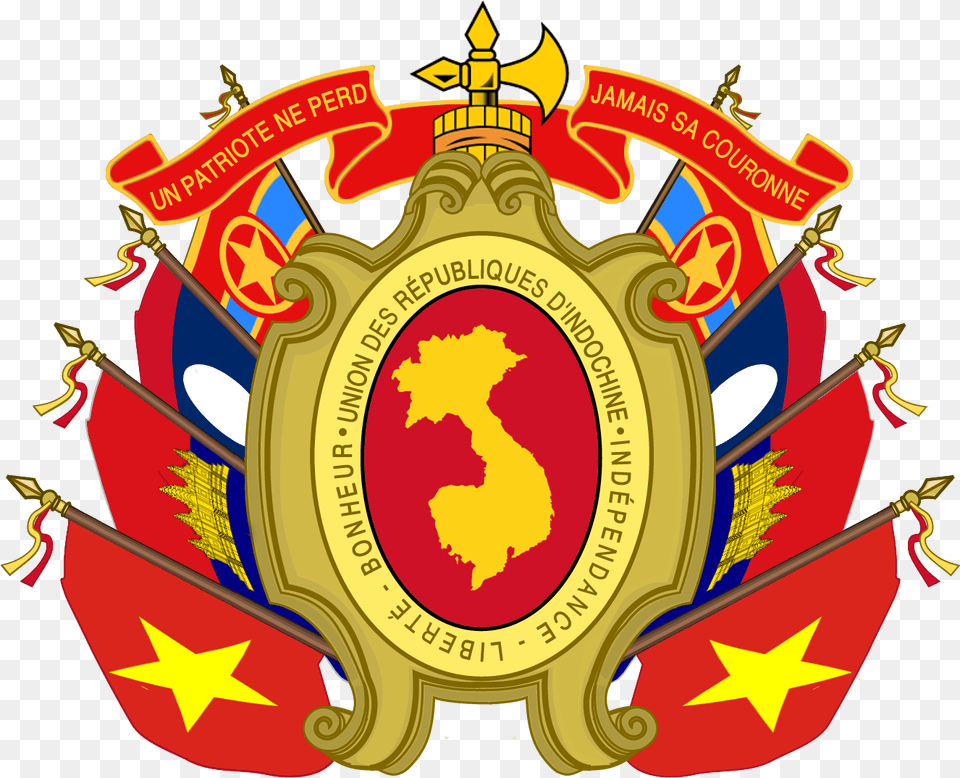 Union Of Indochina October, Badge, Emblem, Logo, Symbol Free Png