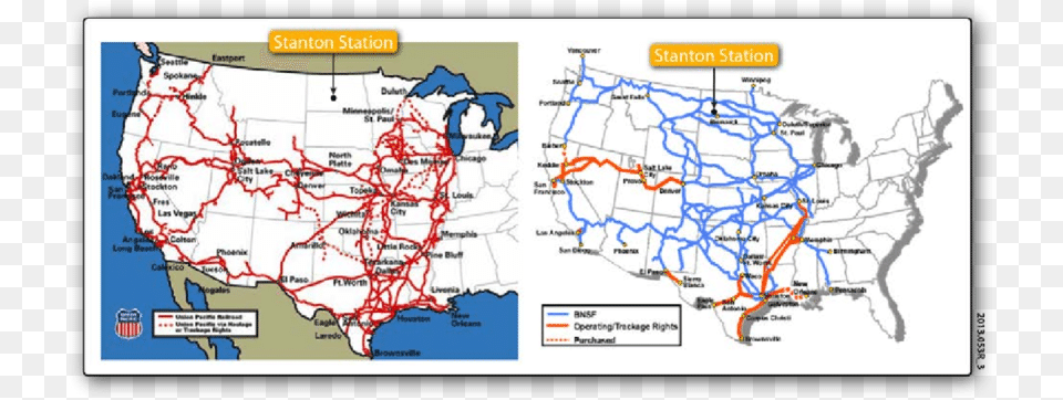 Union Pacific And Bnsf Major Rail Lines Union Pacific Railroad, Chart, Map, Plot, Atlas Free Transparent Png