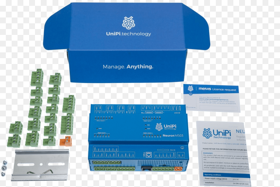 Unipi Neuron M503 Electronics, Text, Business Card, Paper Png Image
