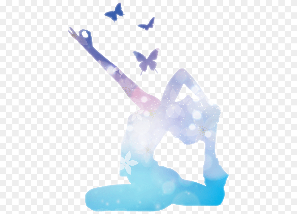 Unique Butterflies Glowing Yoga Logo Design Hd Background Yoga, Ice, Outdoors, Nature, Baby Free Transparent Png