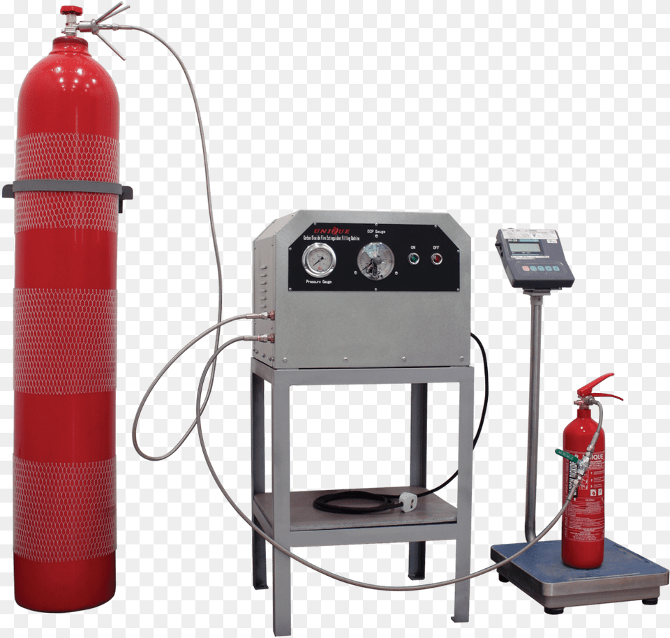 Unique Carbon Dioxide Refilling Machine Fire Extinguisher Refilling Machine, Cylinder, Gas Pump, Pump, Dynamite Png Image