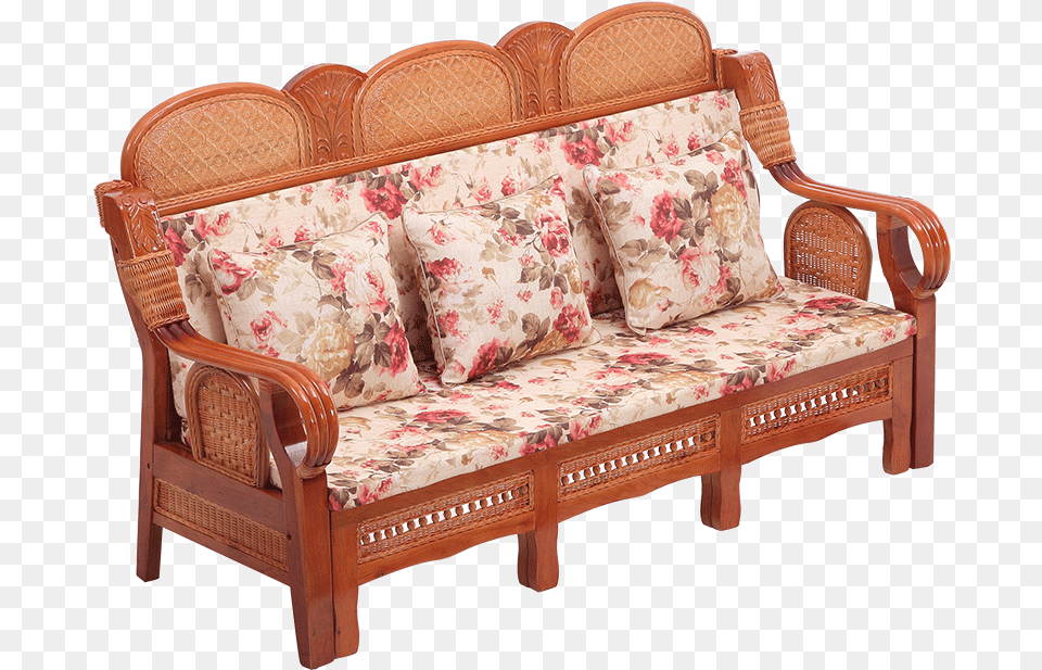 Unique Convertible Transformer Pull Out Cane Wood Sofa Sofa Furniture Images Hd, Couch, Cushion, Home Decor, Bench Png