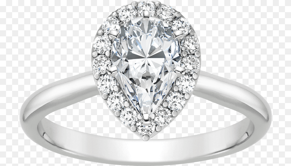 Unique Halo Diamond Ring, Accessories, Gemstone, Jewelry, Silver Png Image