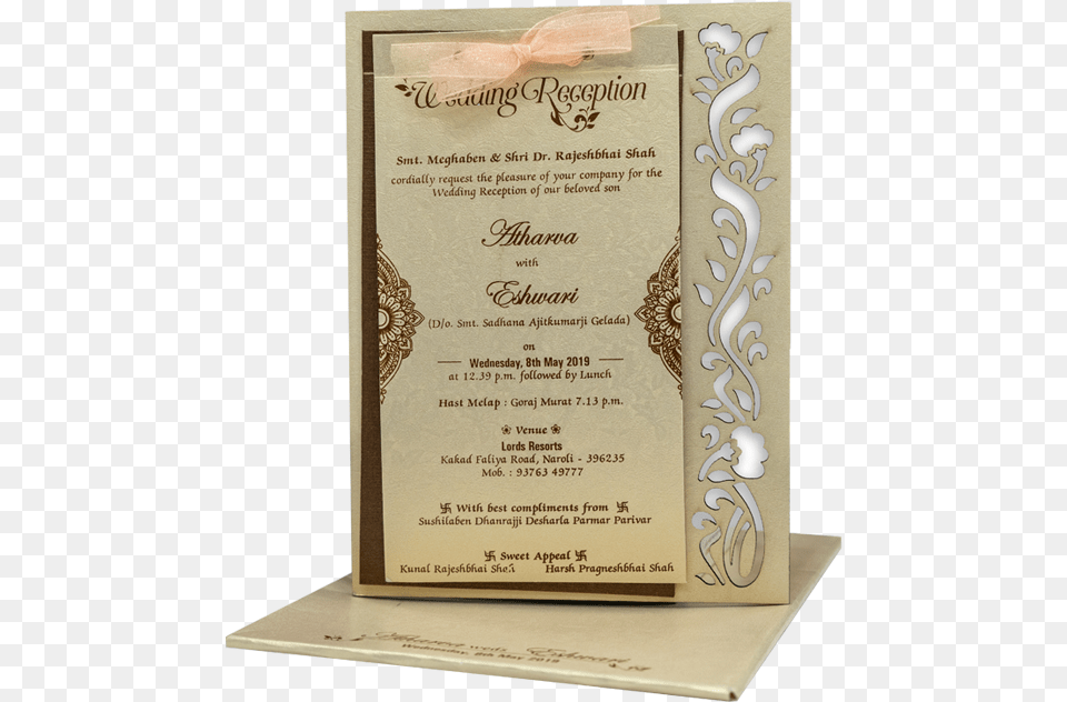 Unique Invitation Cards Best Wedding Invitation Background, Book, Publication, Text, Menu Free Transparent Png