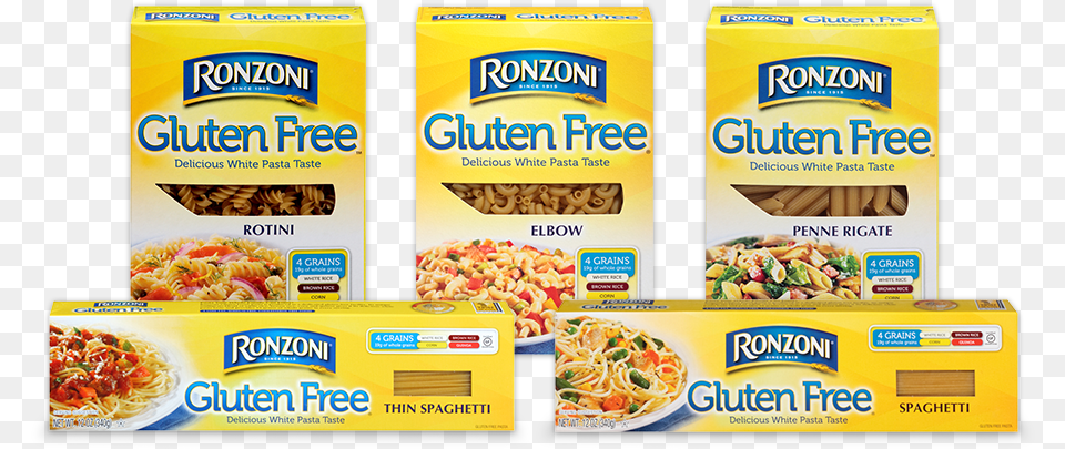 Unique Multigrain Blend Of White Rice Brown Rice Ronzoni Gluten Pasta, Food, Lunch, Meal, Snack Free Png