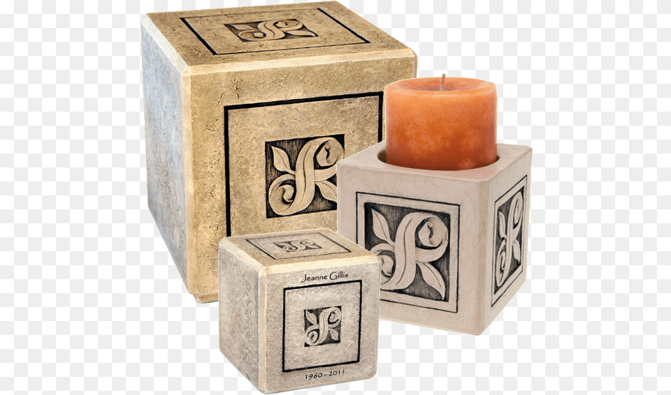 Unique Square Cremation Urns, Candle, Mailbox Free Transparent Png