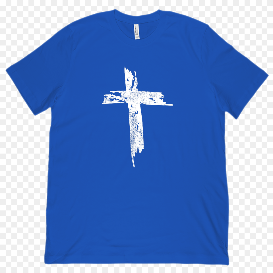 Unisex Bc Soft Tee Grunge Jesus Christian Cross Products, Clothing, Symbol, T-shirt Png Image
