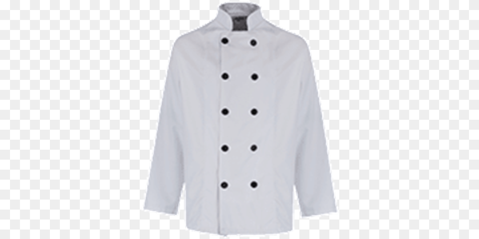 Unisex Chefs Jacket Black Button Long Sleeve Sweater, Clothing, Coat Png