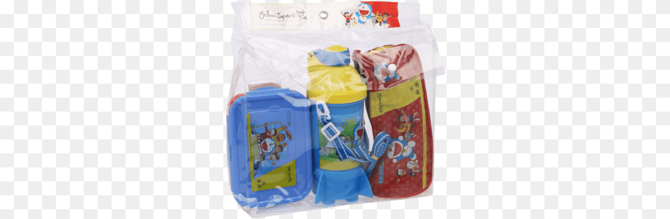 Unisex Doraemon Tiffin Box Water Bottle And Pencil Water, First Aid, Plastic, Jug Png Image