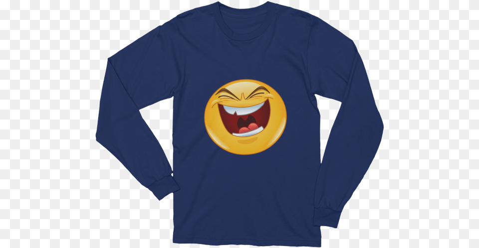 Unisex Evil Laugh Emoji Long Sleeve T Shirt Eat Like A Beast, Clothing, Long Sleeve, T-shirt Png Image