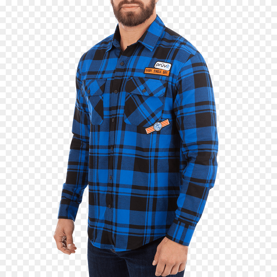 Unisex Flannel Button Down Patch Shirt, Clothing, Dress Shirt, Long Sleeve, Sleeve Free Transparent Png