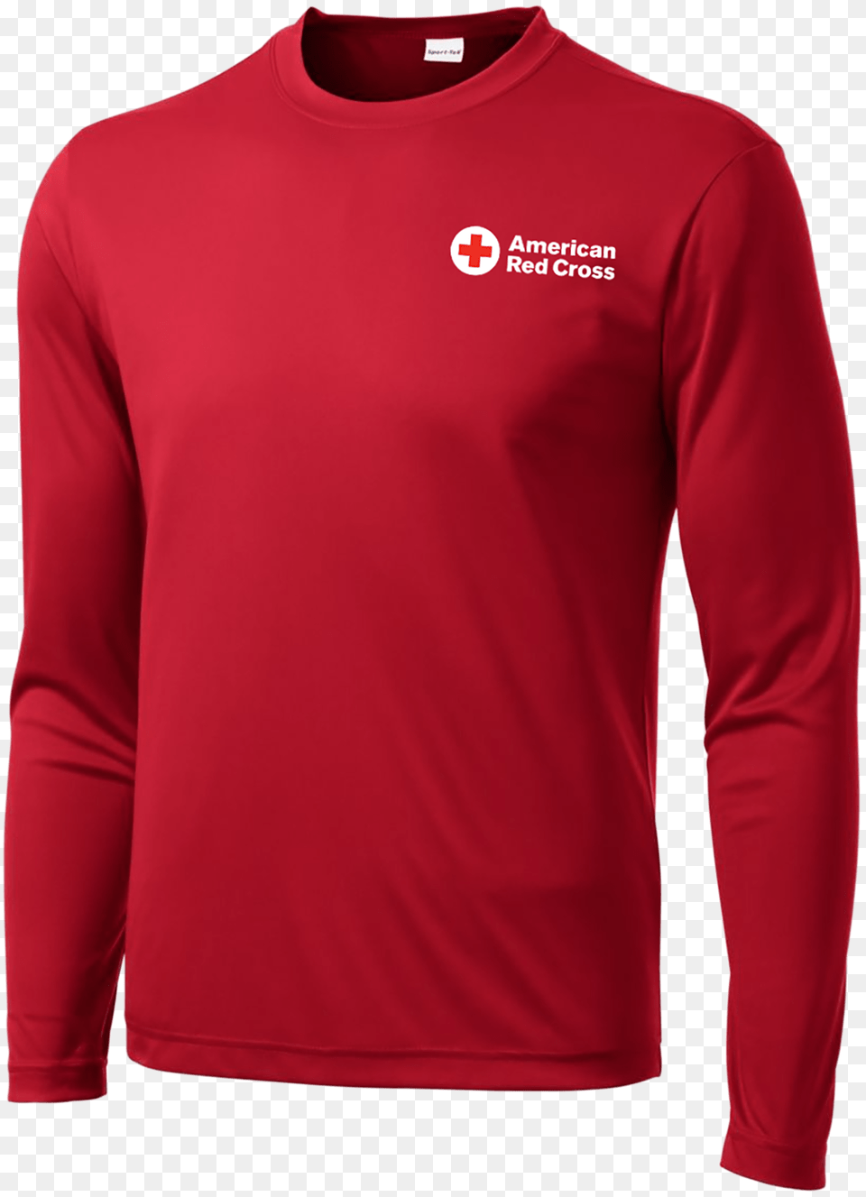 Unisex Performance Long Sleeve T Shirt With American Red Cross T Shirt, Clothing, Long Sleeve, T-shirt Free Png