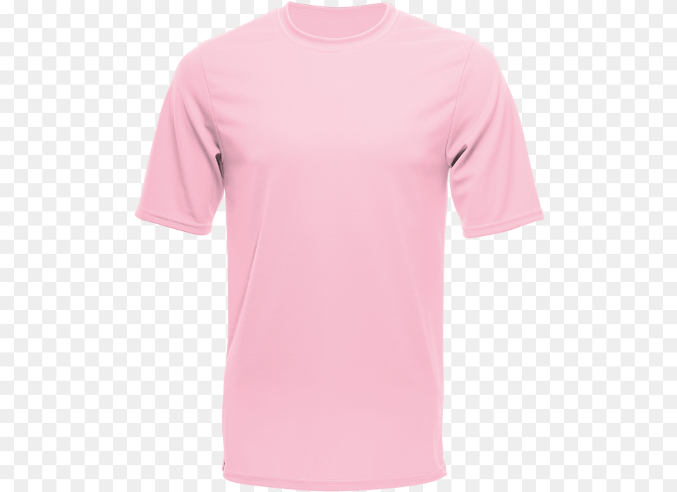 Unisex Short Sleeve Dry Shirt Light Pink, Clothing, T-shirt Free Png Download