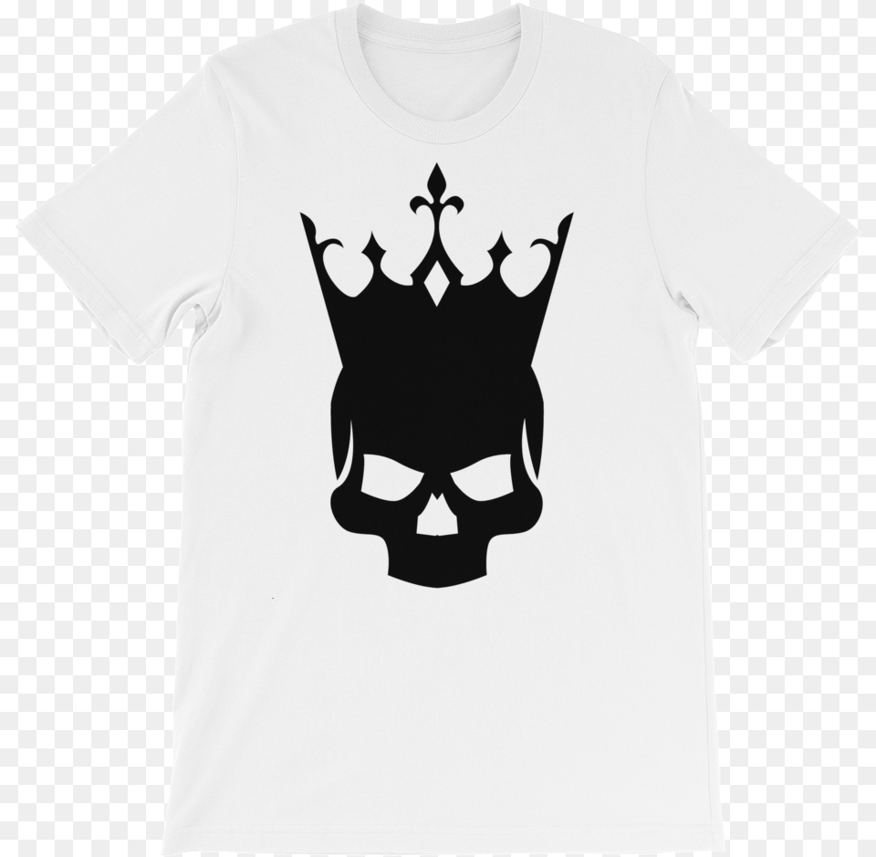 Unisex Short Sleeve Skull With Crown Silhouette Full Dont Fuck With Me I Will Cry Shirt, Clothing, T-shirt, Stencil, Body Part Png Image