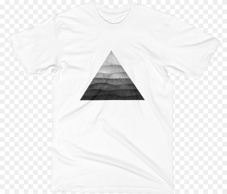 Unisex Short Sleeve T Shirt Triangle, Clothing, T-shirt Png Image