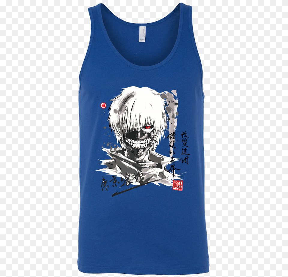 Unisex Tank Top T Shirt Tokyo Ghoul Full Sleeve T Shirt, Clothing, Tank Top, Adult, Female Png